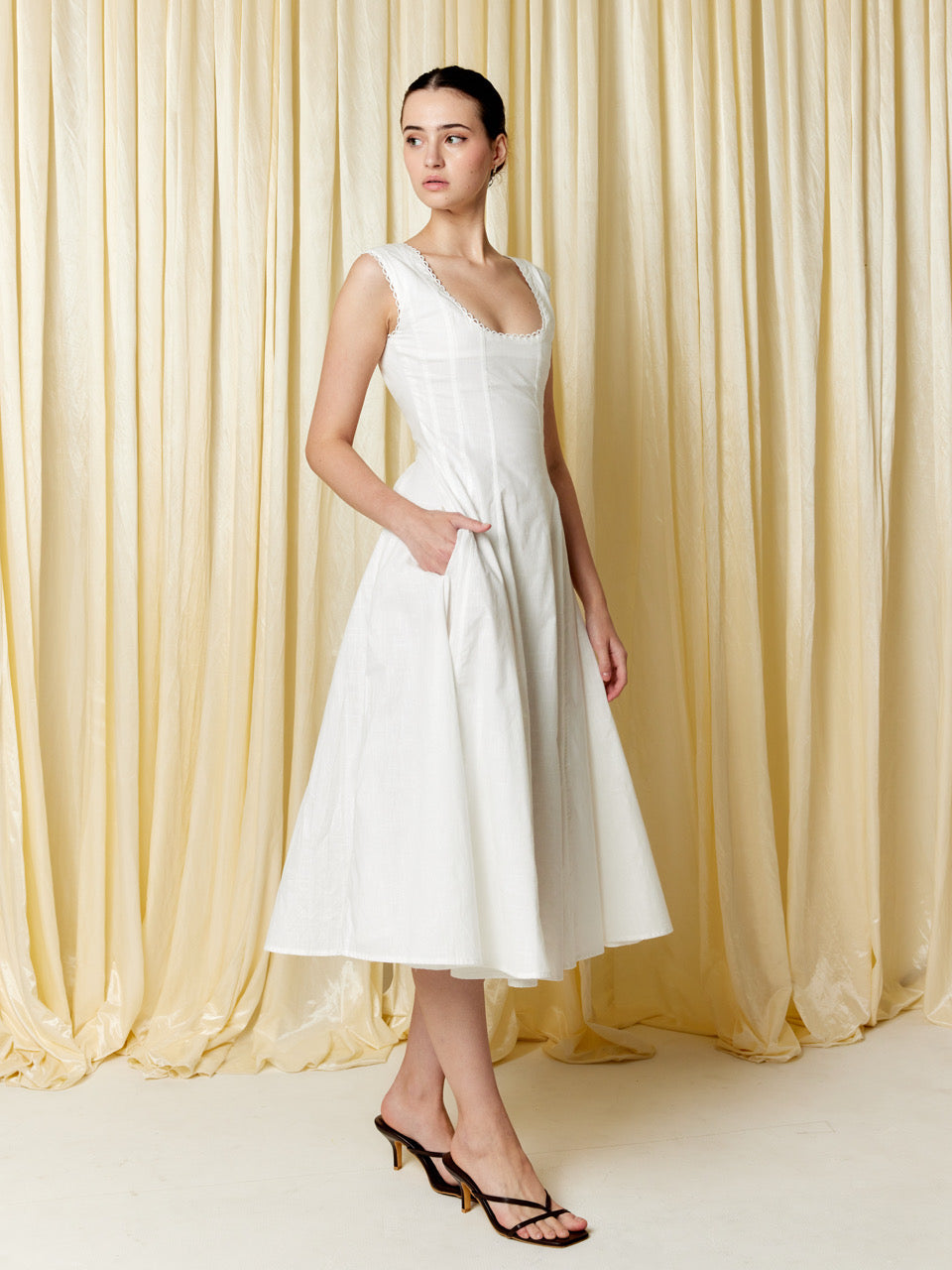 Monroe Dress - White