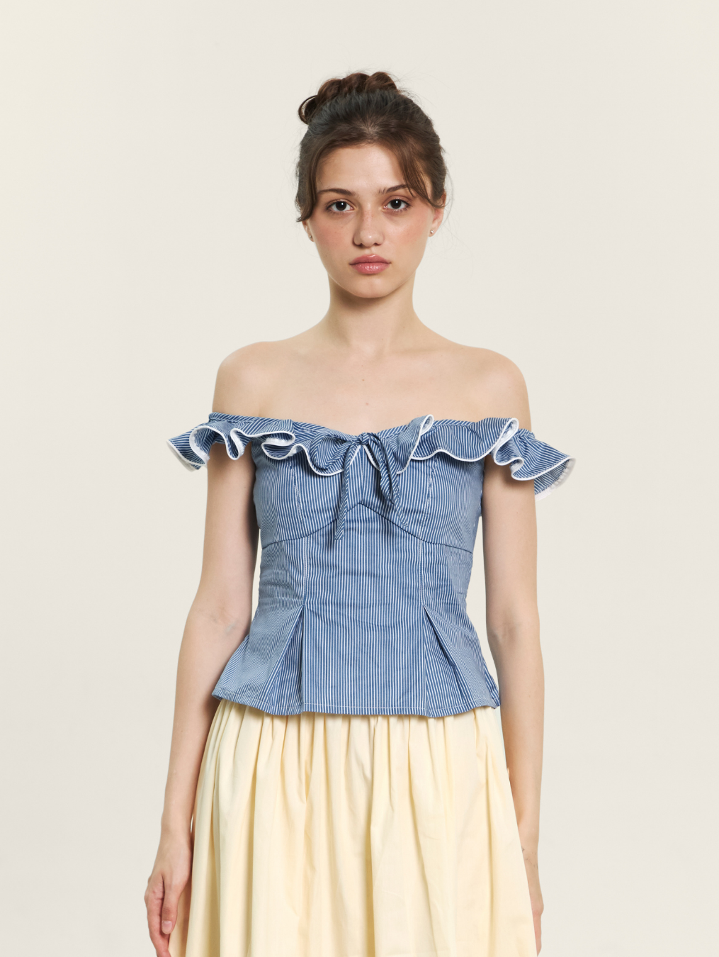 Irish Top - Navy Stripes