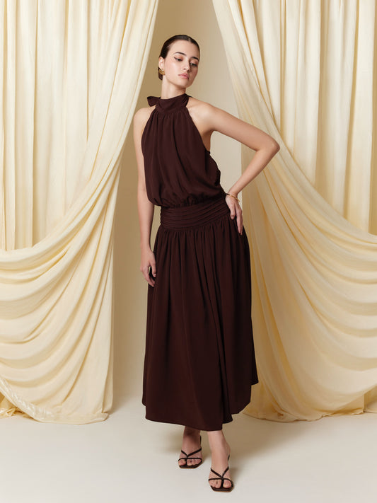 Constance Dress - Espresso