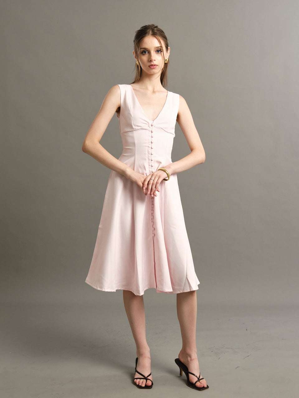 Elizabeth Dress - Baby Pink
