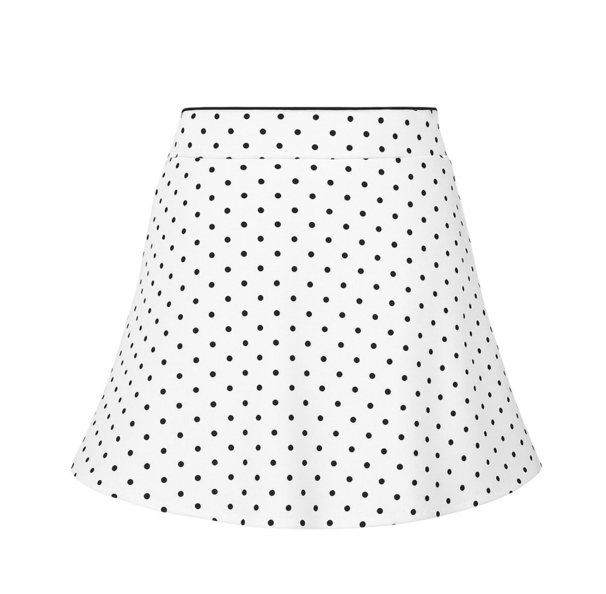 Brooklyn Mini Skirt - Polka Dot - White