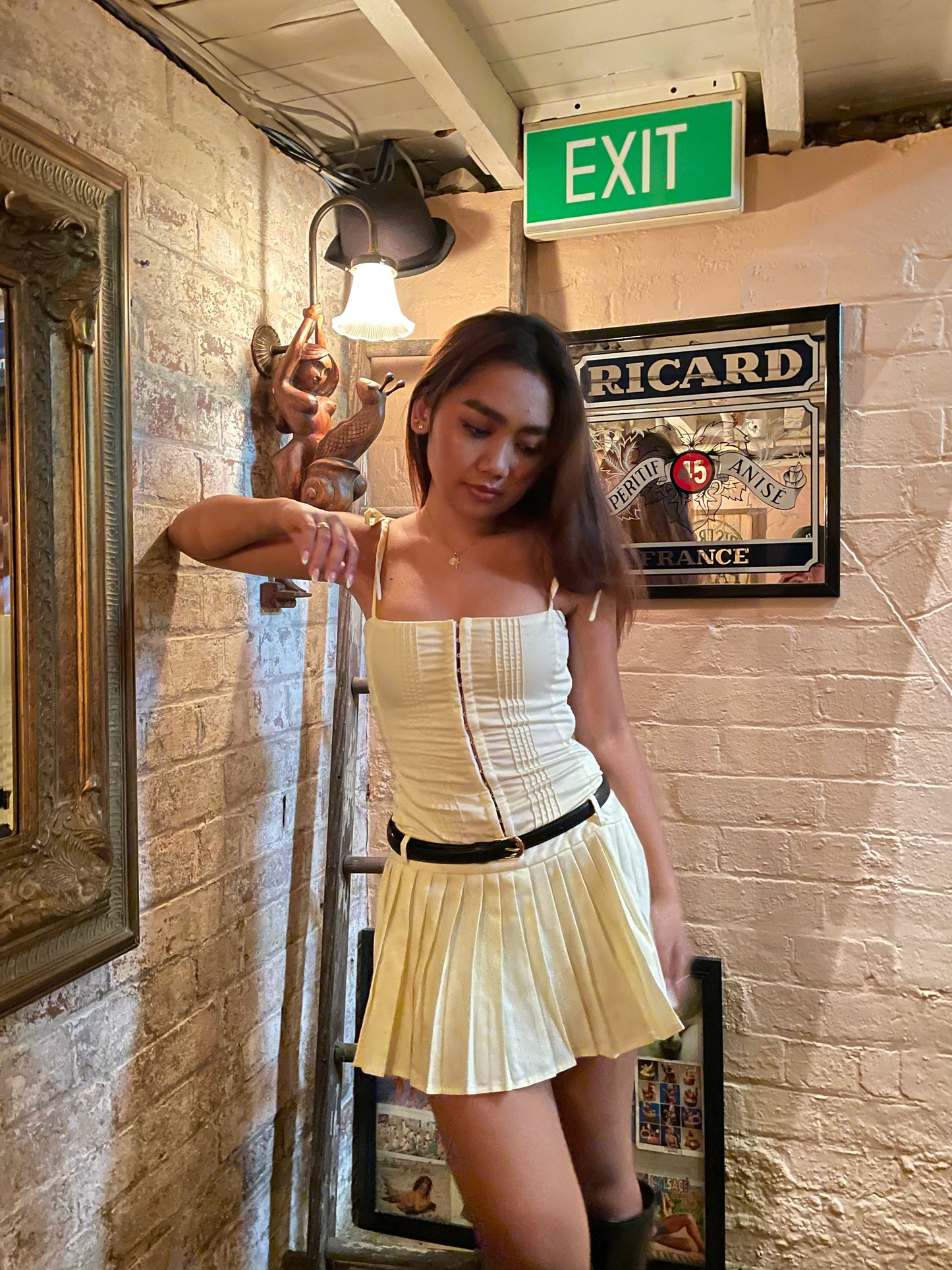 Daydream Pleated Dress - Butter