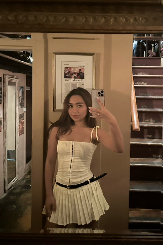 Daydream Pleated Dress - Butter