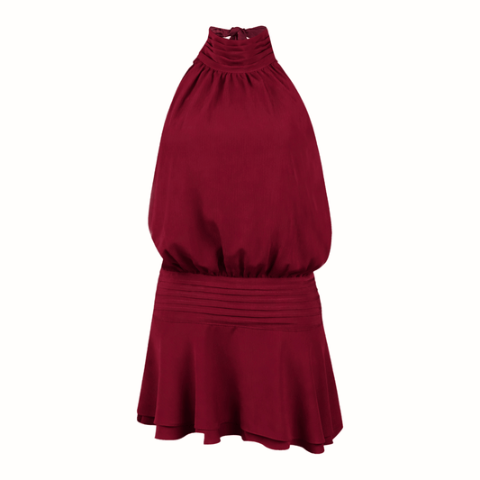 Sylvie Dress - Maroon