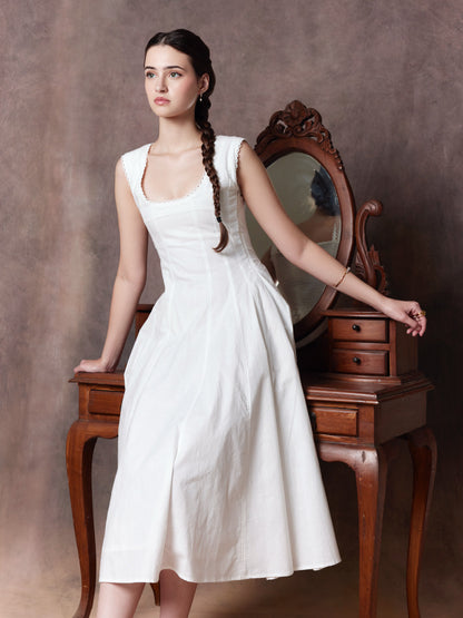 Monroe Dress - White
