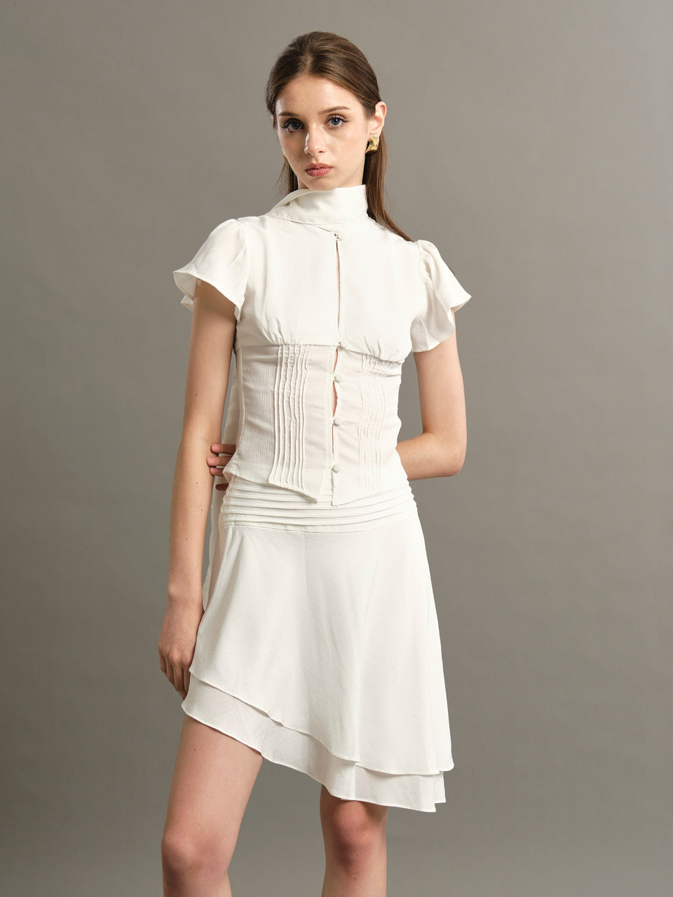 Lola Midi Skirt - White