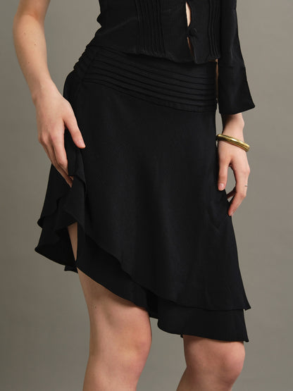 Lola Midi Skirt - Black