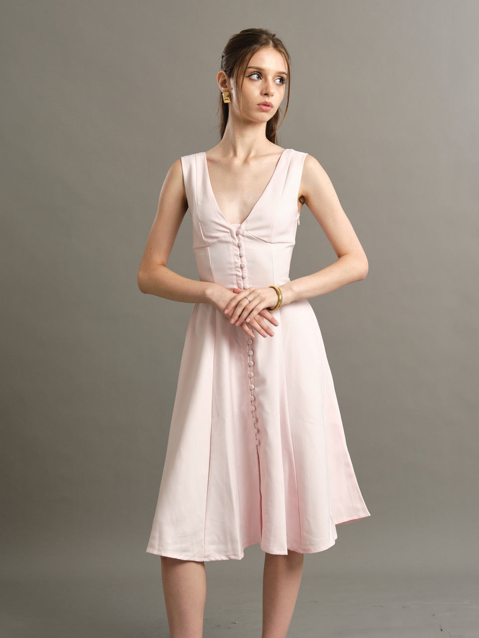 Elizabeth Dress - Baby Pink