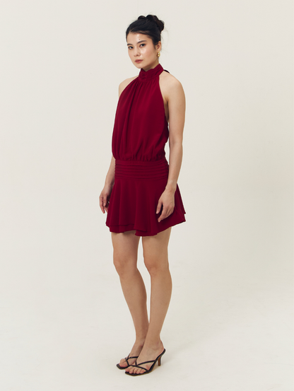 Sylvie Dress - Maroon