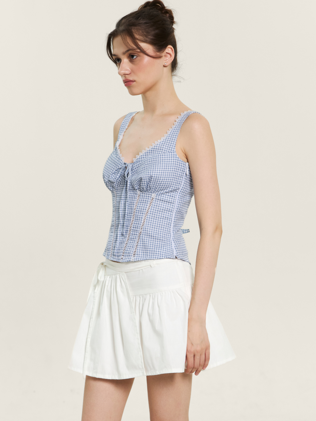 Emily Top - Coastal Gingham