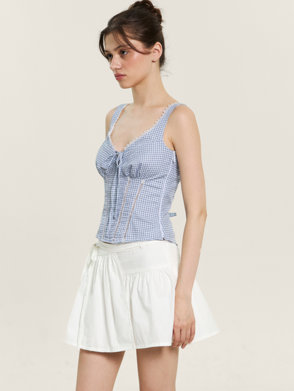 Emily Top - Coastal Gingham
