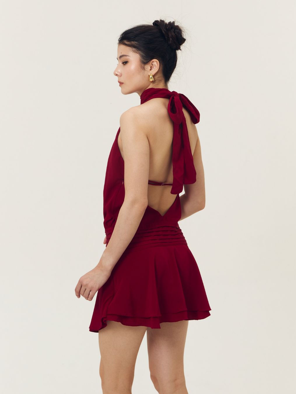 Sylvie Dress - Maroon