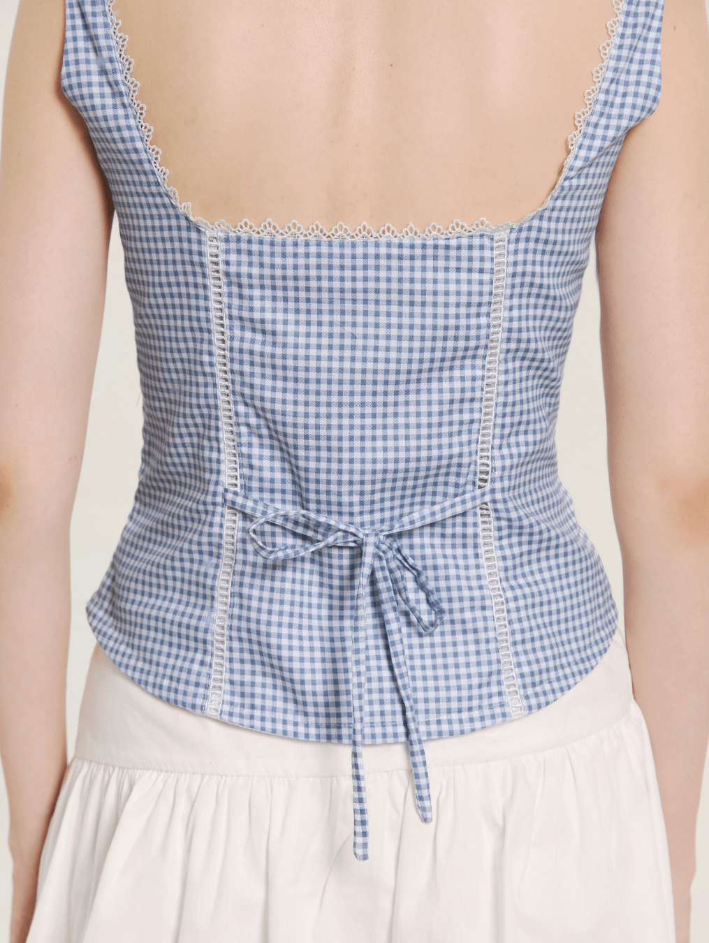 Emily Top - Coastal Gingham