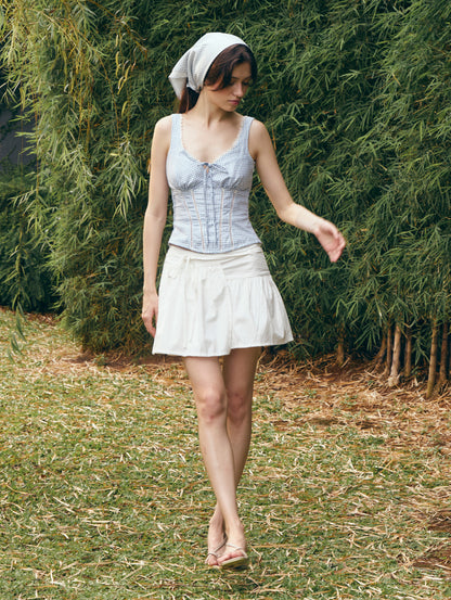 Emily Top - Coastal Gingham