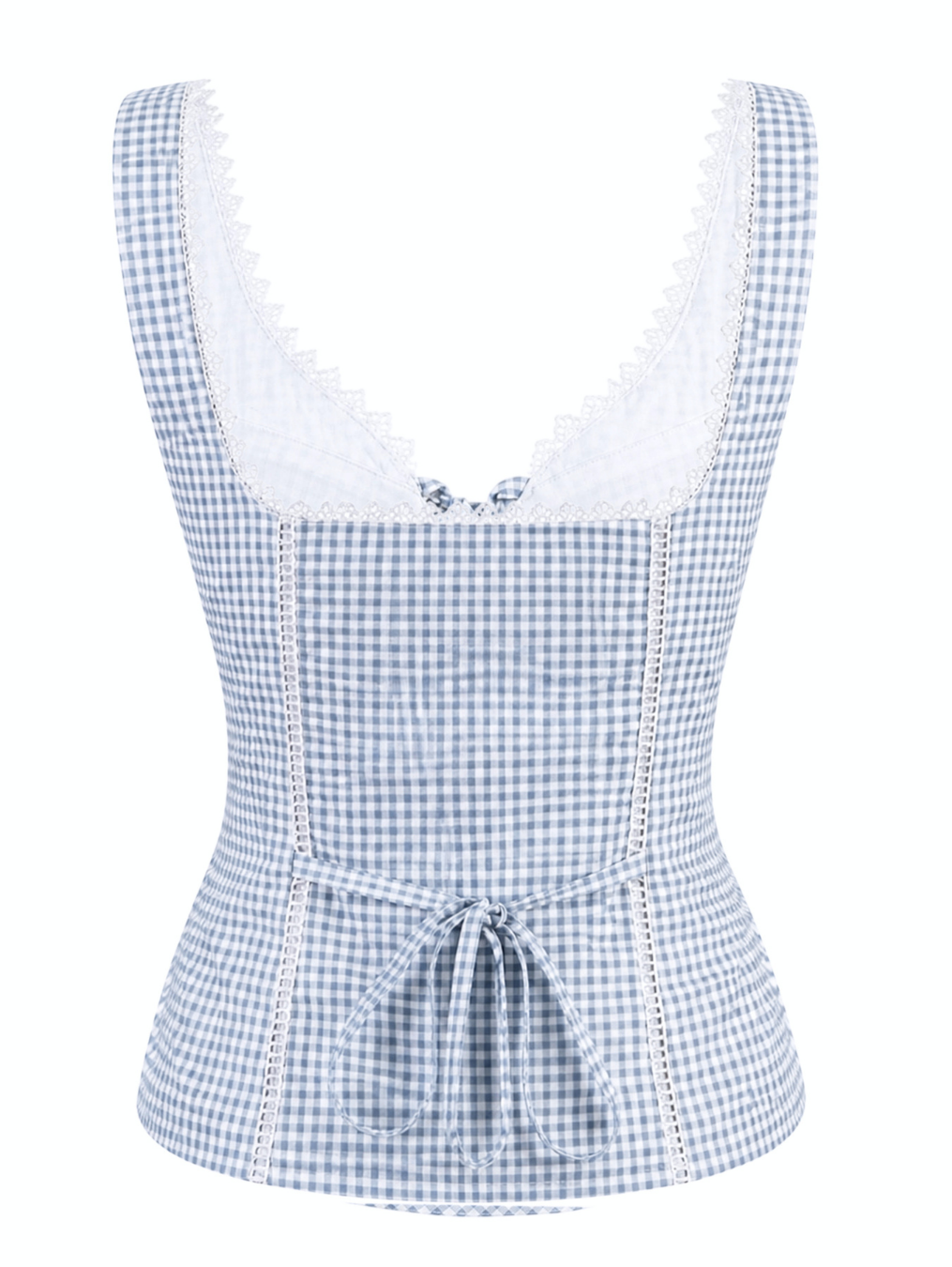 Emily Top - Coastal Gingham