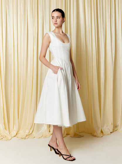 Monroe Dress - White