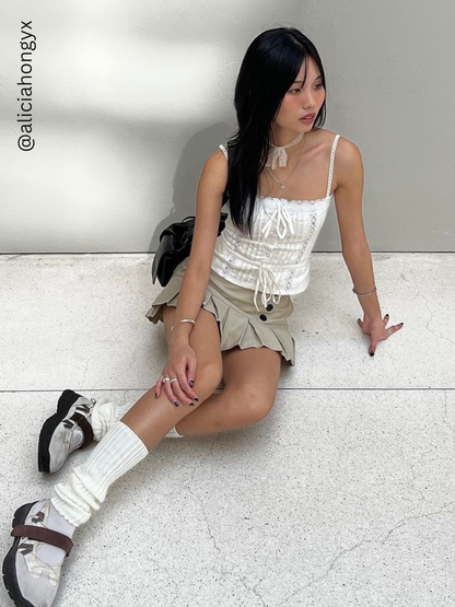 Elle Milkmaid Tank