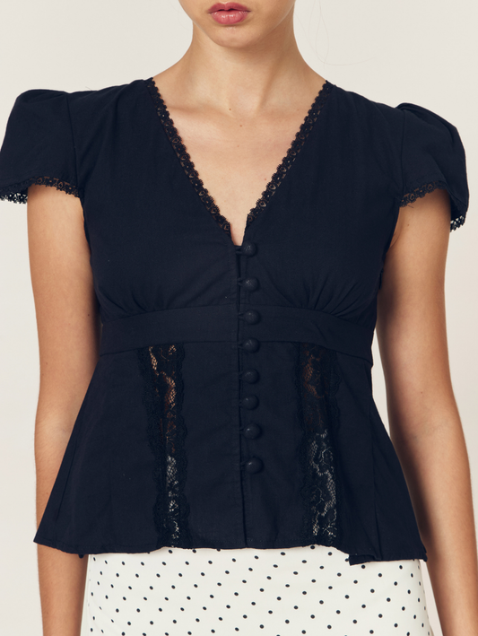 Estelle Top - Black