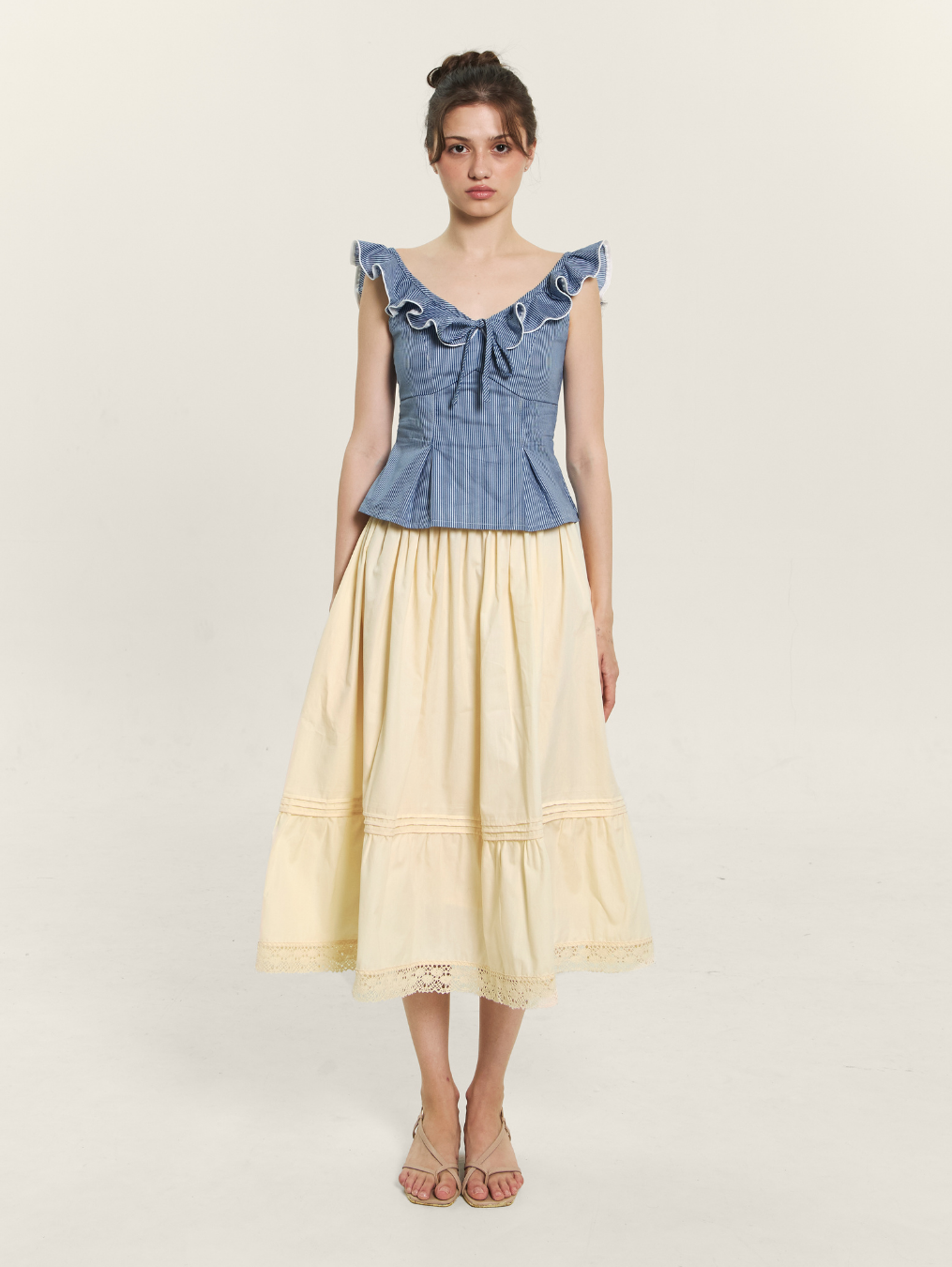 Irish Top - Navy Stripes
