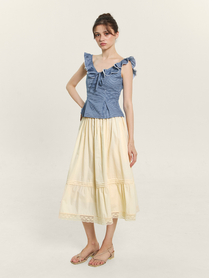 Irish Top - Navy Stripes