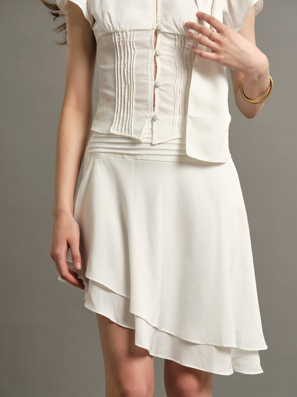 Lola Midi Skirt - White