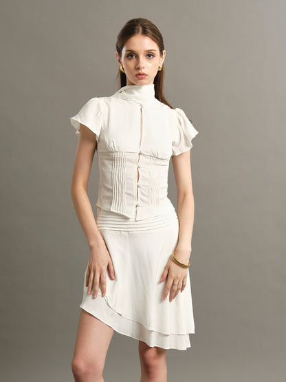 Lola Midi Skirt - White