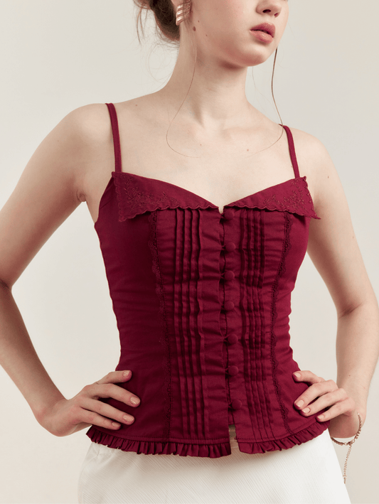 Clover Top - Maroon