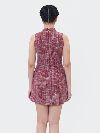 Vivian Dress - Maroon
