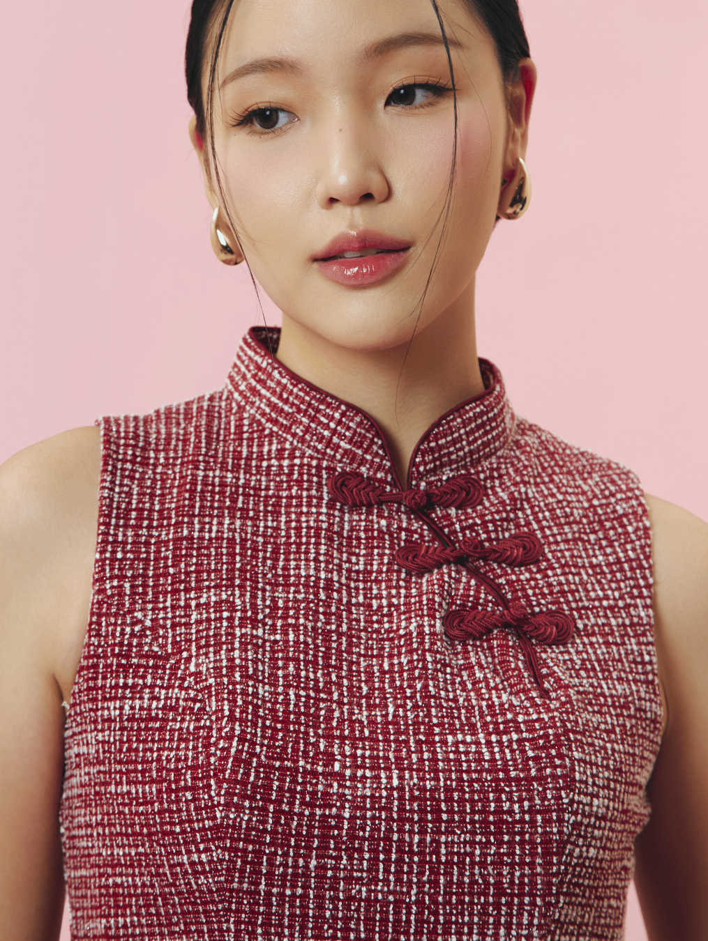 Vivian Dress - Maroon