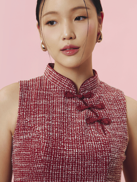 Vivian Dress - Maroon