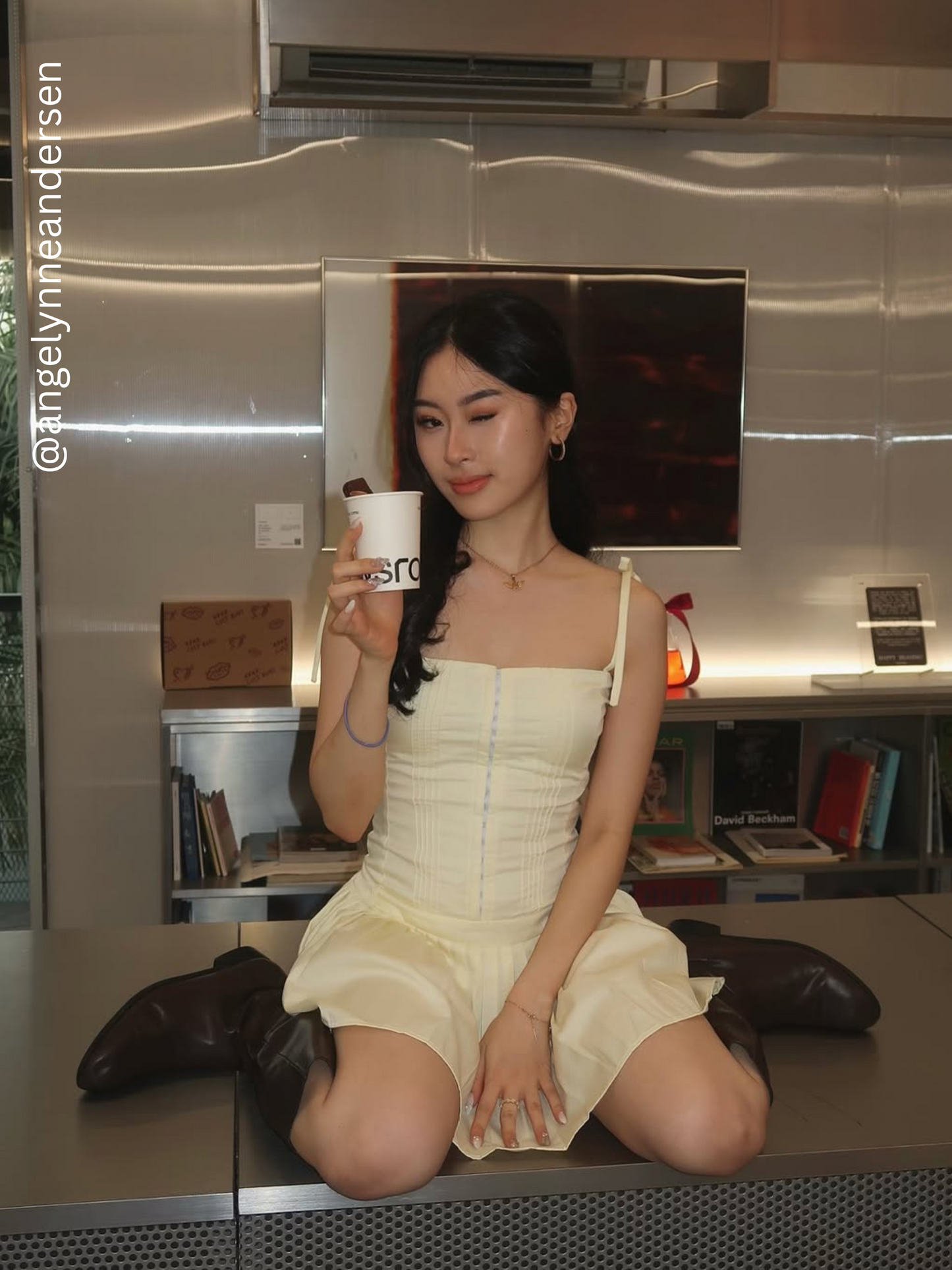 Daydream Pleated Dress - Butter