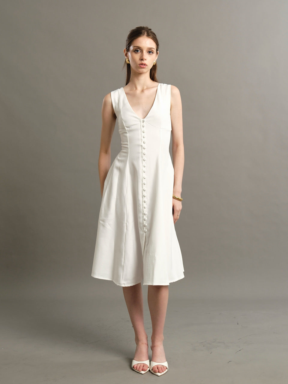 Elizabeth Dress - White