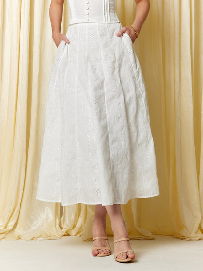 Thea Skirt - White