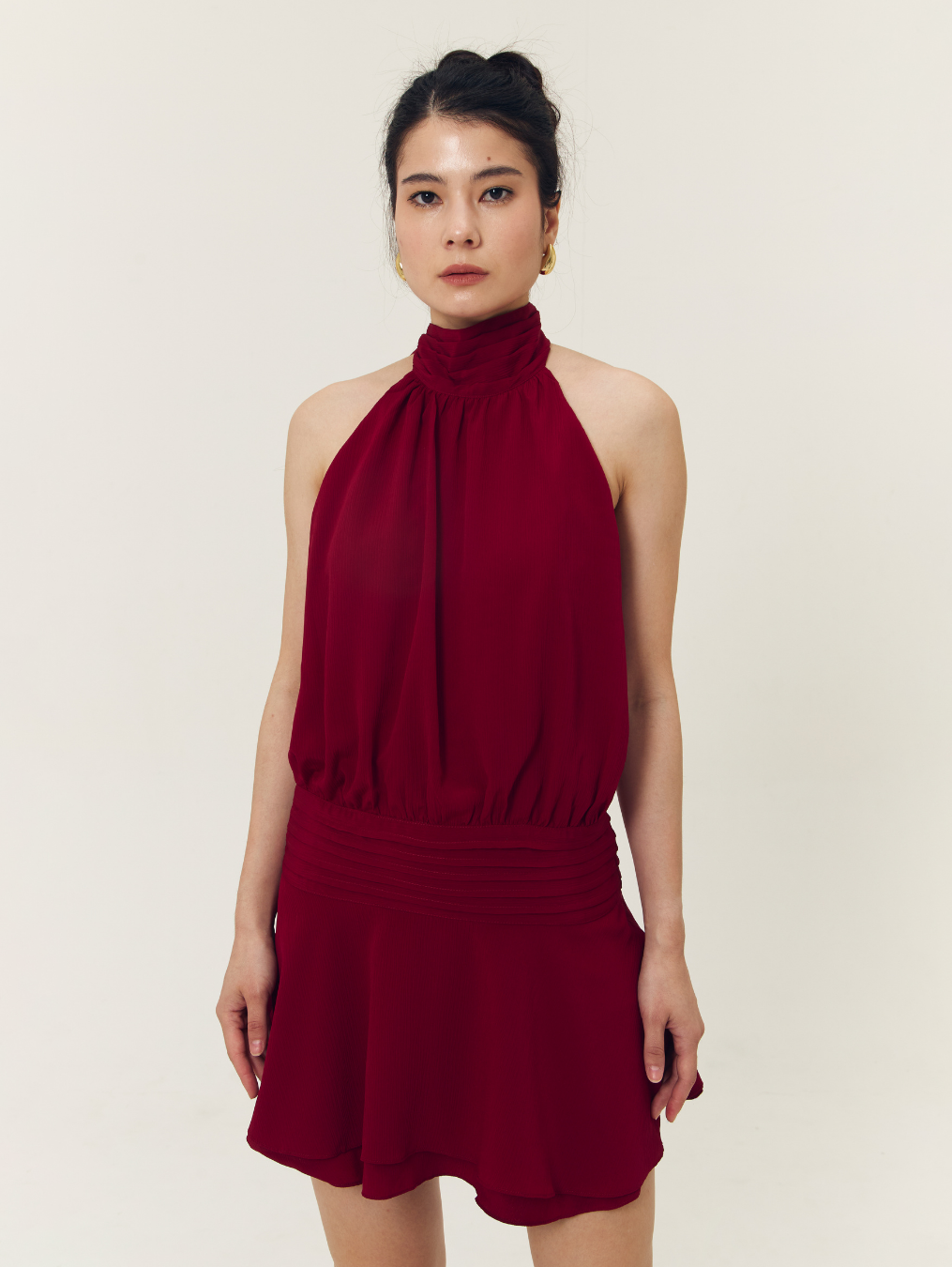 Sylvie Dress - Maroon