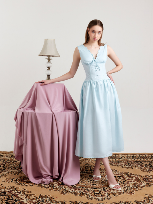 Clementine Dress - Blue