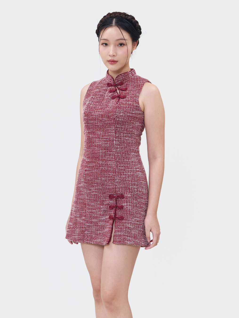 Vivian Dress - Maroon