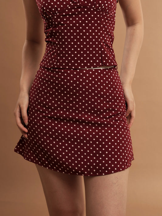 Brooklyn Mini Skirt - Polka Dot