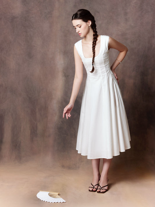 Monroe Dress - White