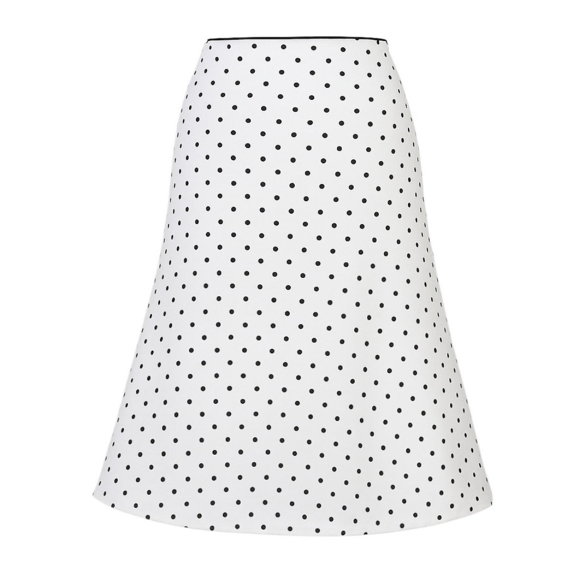 Shay Midi Skirt - Polka Dot - White