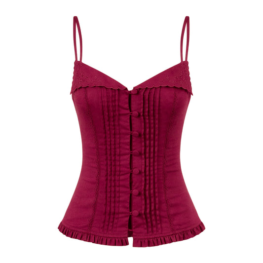 Clover Top - Maroon