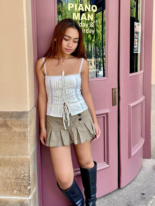 Elle Milkmaid Tank