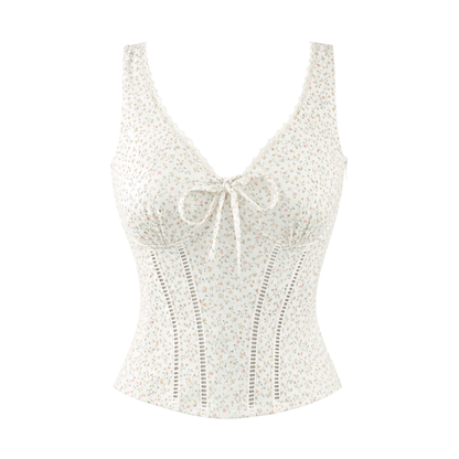 Emily Top - Ivory Floral