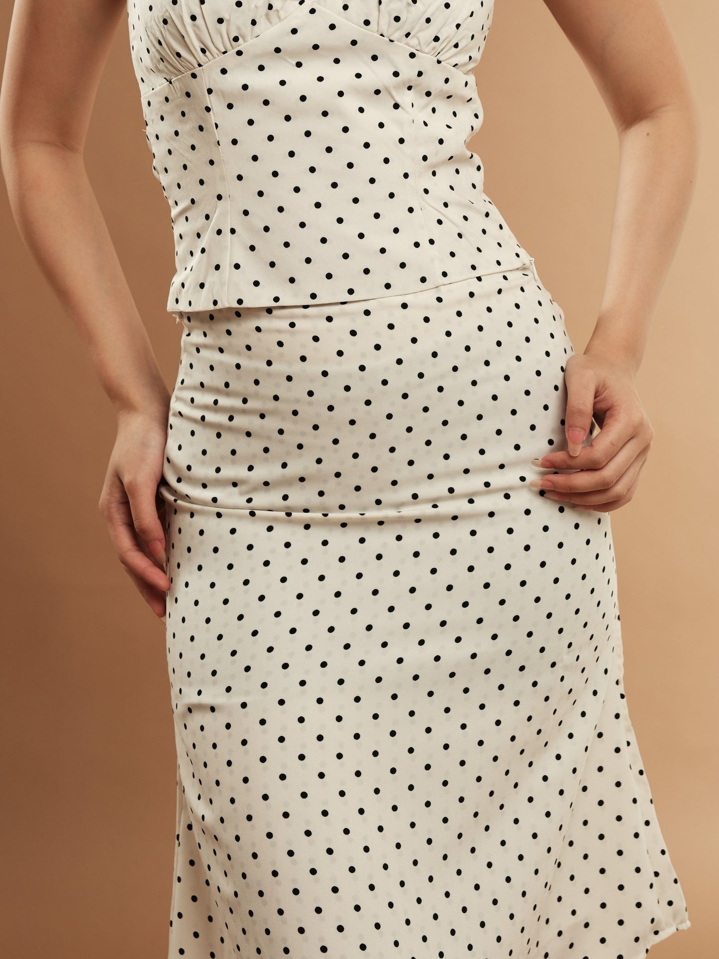 Shay Midi Skirt - Polka Dot